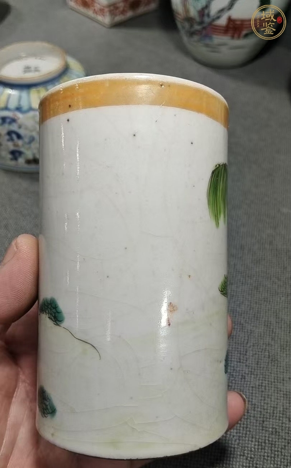 古玩陶瓷筆筒真品鑒賞圖