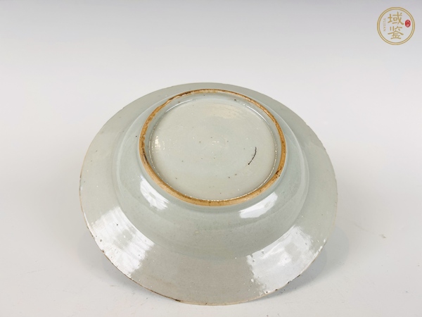 古玩陶瓷清乾隆·粉彩花卉折沿盤真品鑒賞圖