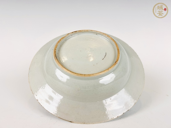 古玩陶瓷清乾隆·粉彩花卉折沿盤真品鑒賞圖
