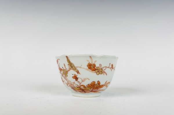 古玩陶瓷清康熙·礬紅描金花鳥杯碟拍賣，當(dāng)前價格0元