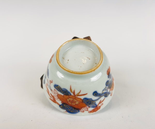 古玩陶瓷清康熙·礬紅描金花鳥杯碟拍賣，當前價格198元