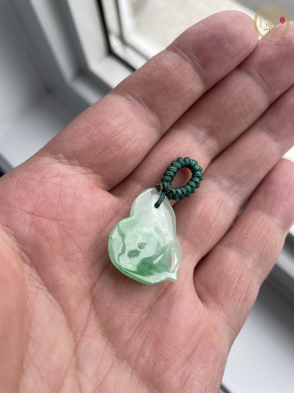 古玩玉器翡翠雕“生肖蛇”掛件真品鑒賞圖
