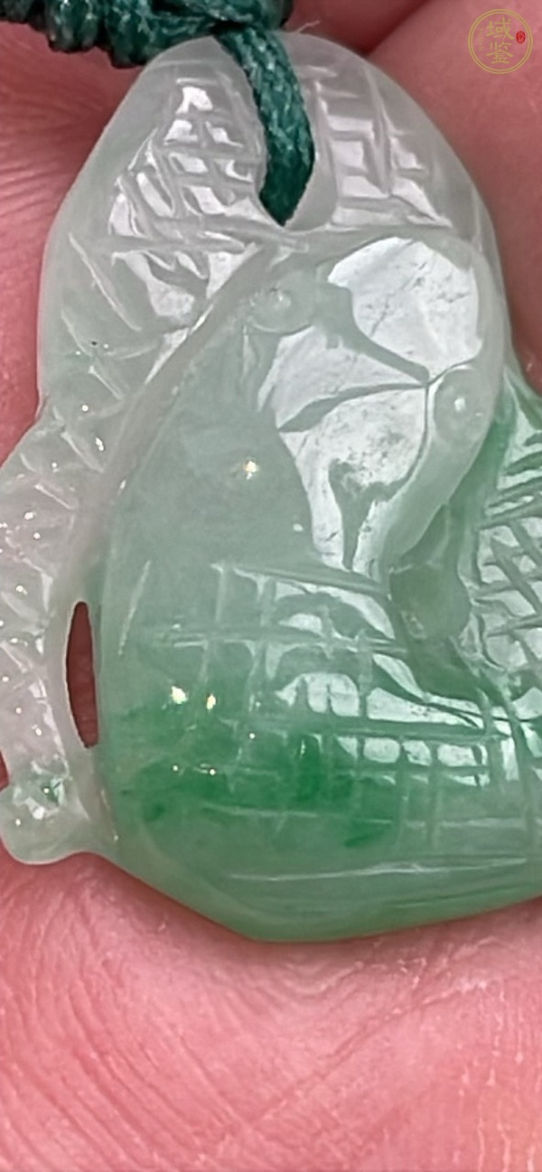 古玩玉器翡翠雕“生肖蛇”掛件真品鑒賞圖