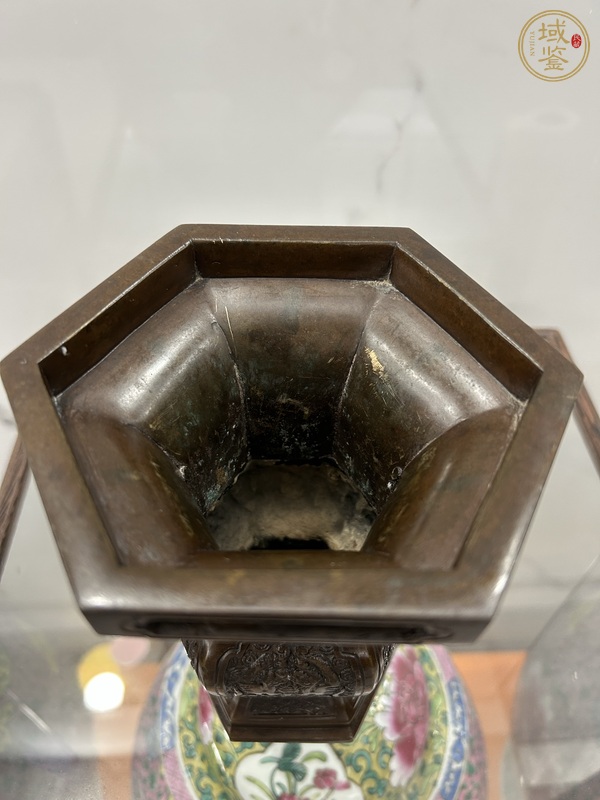 古玩銅器銅華觚真品鑒賞圖
