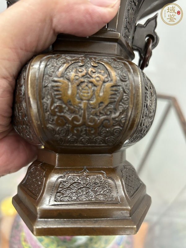古玩銅器銅華觚真品鑒賞圖