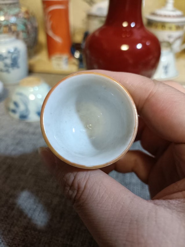 古玩陶瓷民國檸檬黃釉高足杯拍賣，當(dāng)前價格1888元