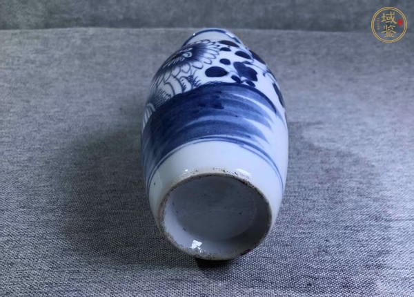 古玩陶瓷青花花卉紋柳葉瓶真品鑒賞圖