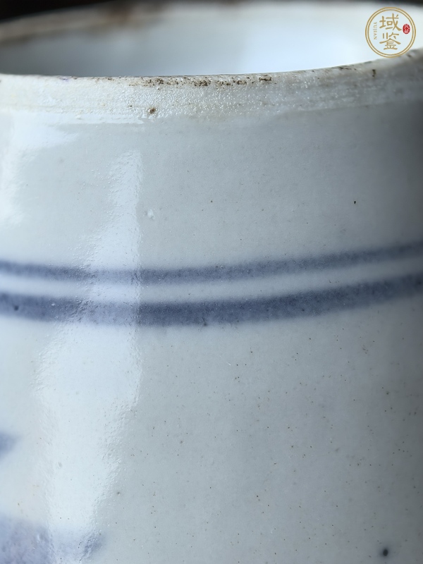 古玩陶瓷青花花卉紋柳葉瓶真品鑒賞圖