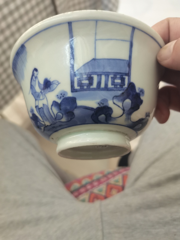 古玩陶瓷青花碗拍賣，當(dāng)前價(jià)格800元