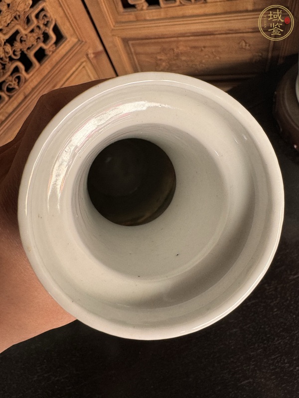 古玩陶瓷清晚期 五彩花鳥紋棒槌瓶真品鑒賞圖
