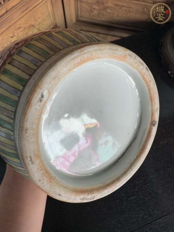 古玩陶瓷清晚期 五彩花鳥紋棒槌瓶真品鑒賞圖