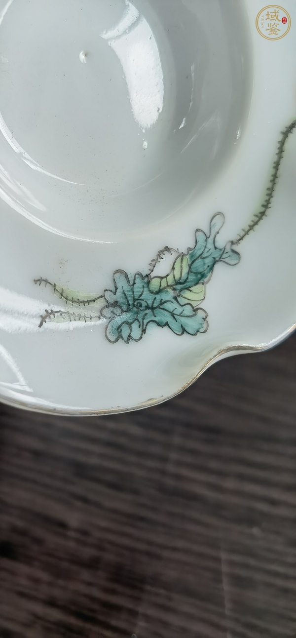 古玩陶瓷油粉彩和合二仙蓋碗真品鑒賞圖