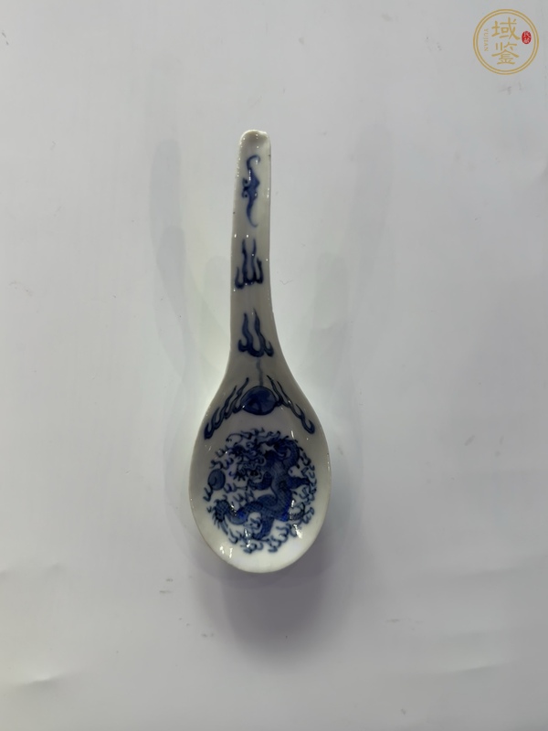 古玩陶瓷青花龍紋調(diào)羹真品鑒賞圖