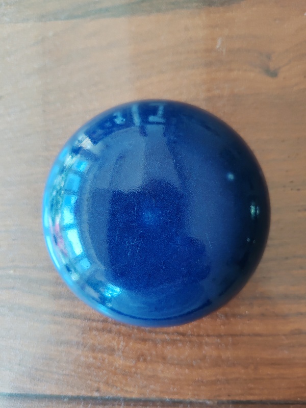古玩陶瓷藍(lán)釉水盂拍賣，當(dāng)前價(jià)格4980元