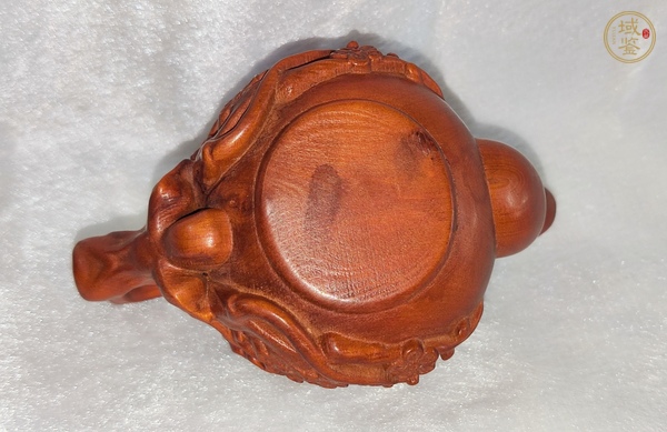 古玩字畫(huà)黃楊木雕茶壺真品鑒賞圖