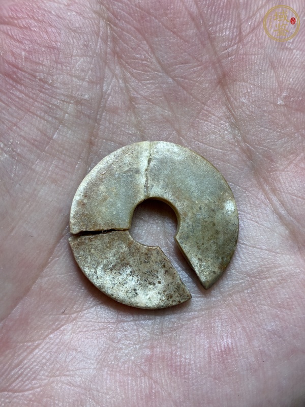 古玩玉器玉玦真品鑒賞圖