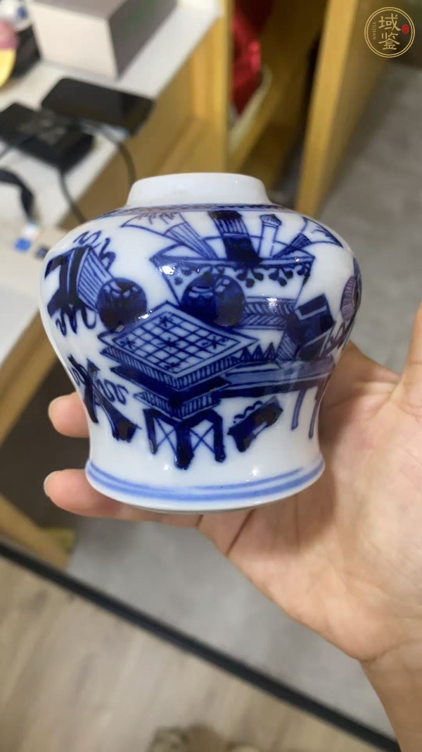 古玩陶瓷青花天字罐真品鑒賞圖