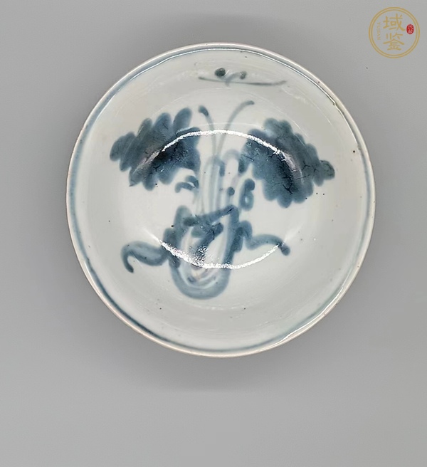 古玩陶瓷萊菔紋青花盤(pán)真品鑒賞圖