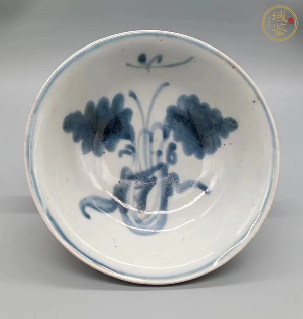 古玩陶瓷萊菔紋青花盤(pán)真品鑒賞圖