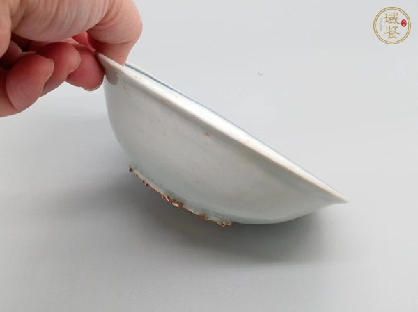 古玩陶瓷萊菔紋青花盤(pán)真品鑒賞圖