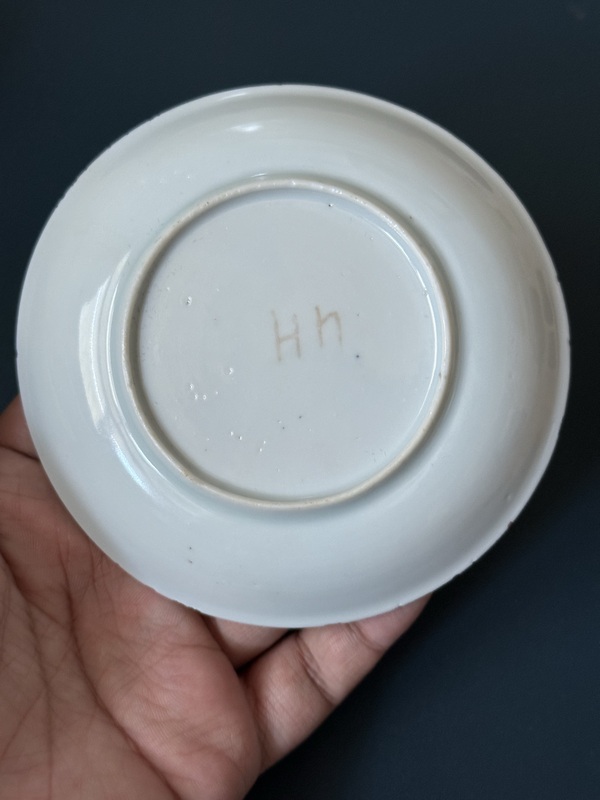 古玩陶瓷清·雍正粉彩蝶戀花杯碟套拍賣，當前價格2400元