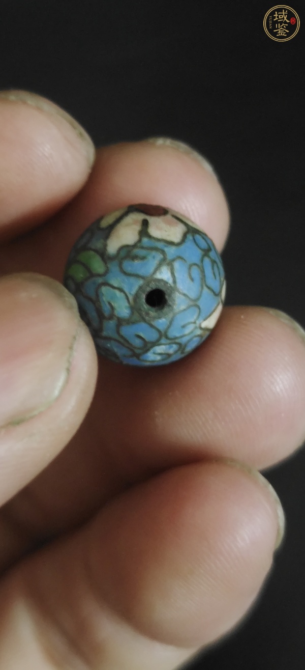 古玩玉器景泰藍(lán)珠子真品鑒賞圖