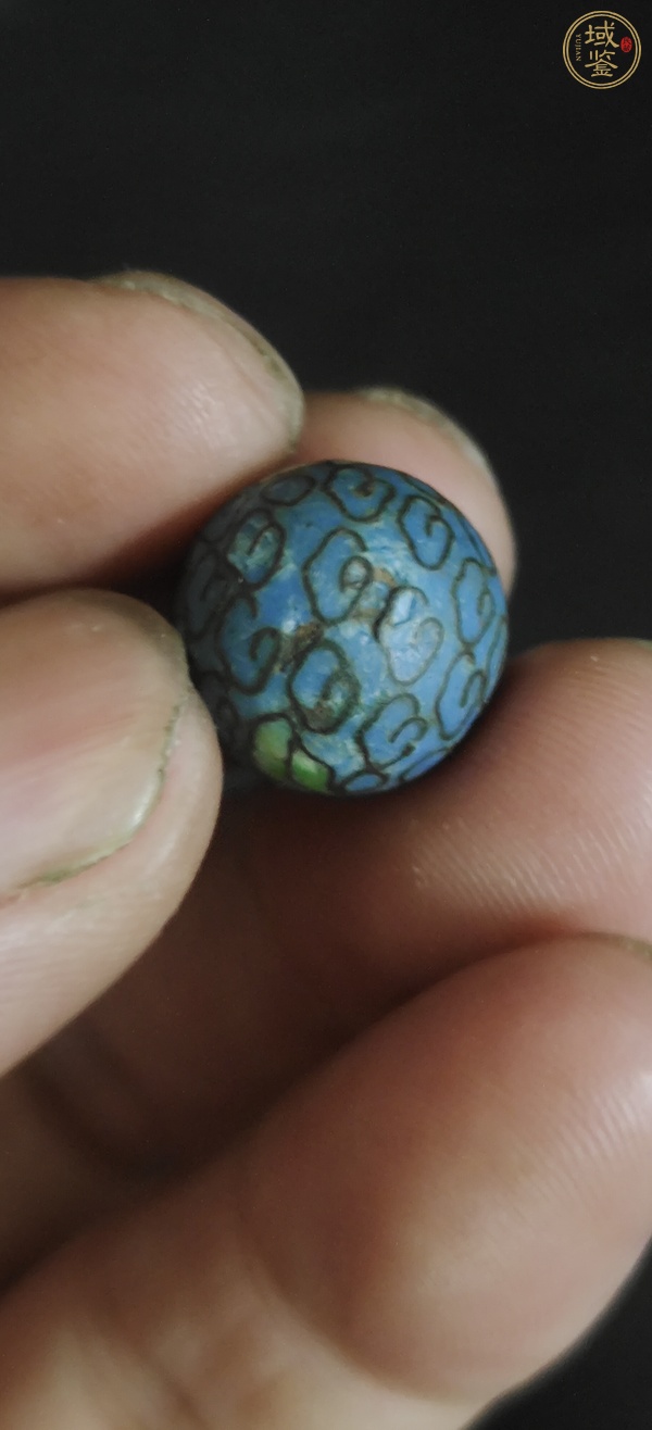 古玩玉器景泰藍(lán)珠子真品鑒賞圖