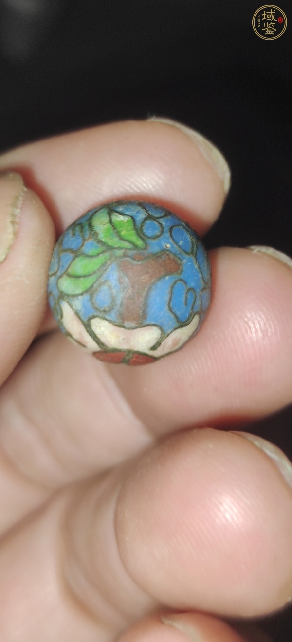 古玩玉器景泰藍(lán)珠子真品鑒賞圖