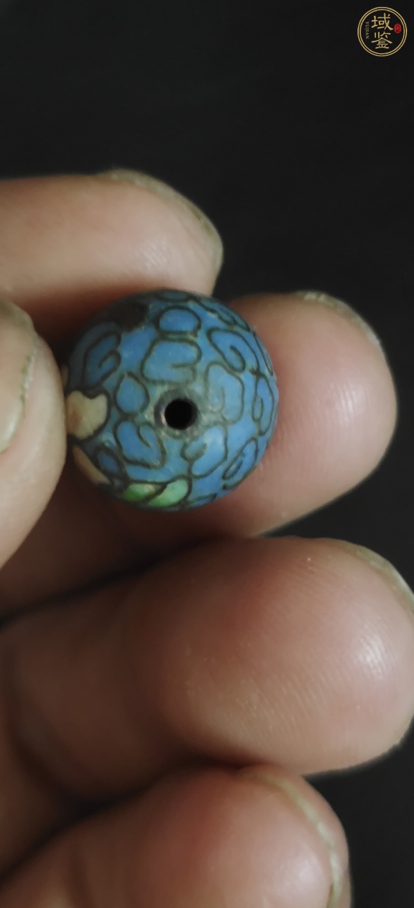 古玩玉器景泰藍(lán)珠子真品鑒賞圖