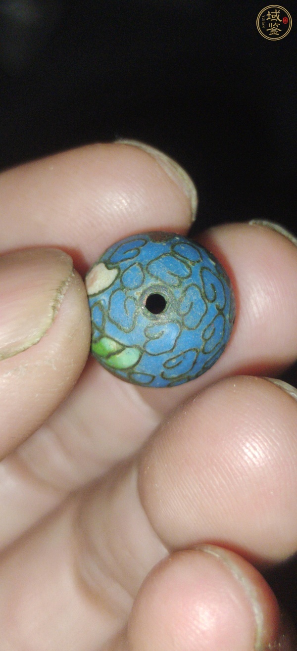 古玩玉器景泰藍(lán)珠子真品鑒賞圖
