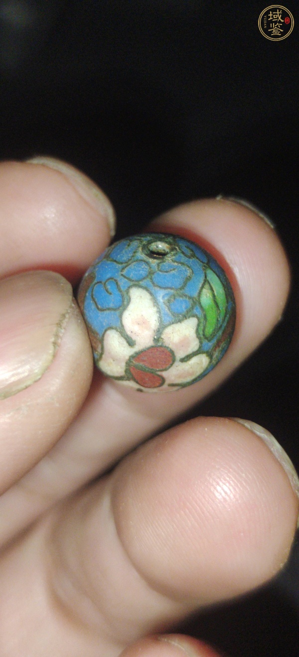 古玩玉器景泰藍(lán)珠子真品鑒賞圖
