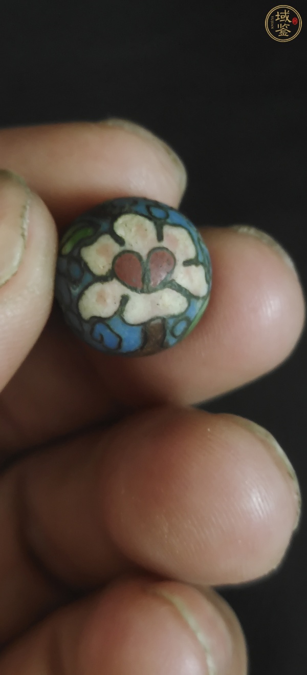古玩玉器景泰藍(lán)珠子真品鑒賞圖