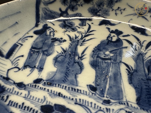 古玩陶瓷青花盤真品鑒賞圖