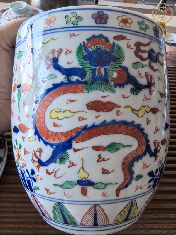 古玩陶瓷日仿萬歷五彩真品鑒賞圖