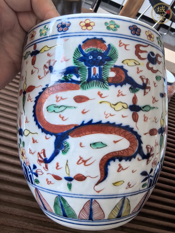 古玩陶瓷日仿萬歷五彩真品鑒賞圖