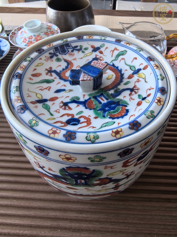 古玩陶瓷日仿萬歷五彩真品鑒賞圖