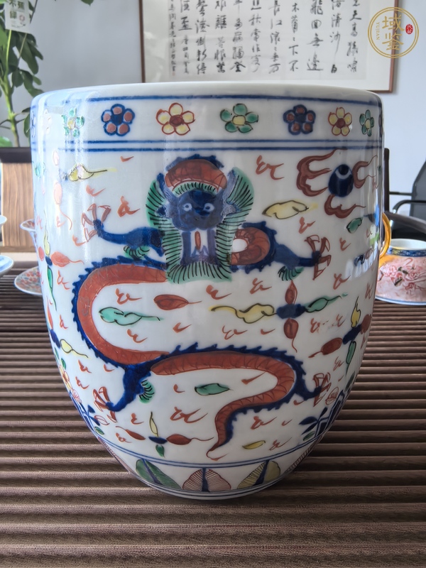 古玩陶瓷日仿萬歷五彩真品鑒賞圖