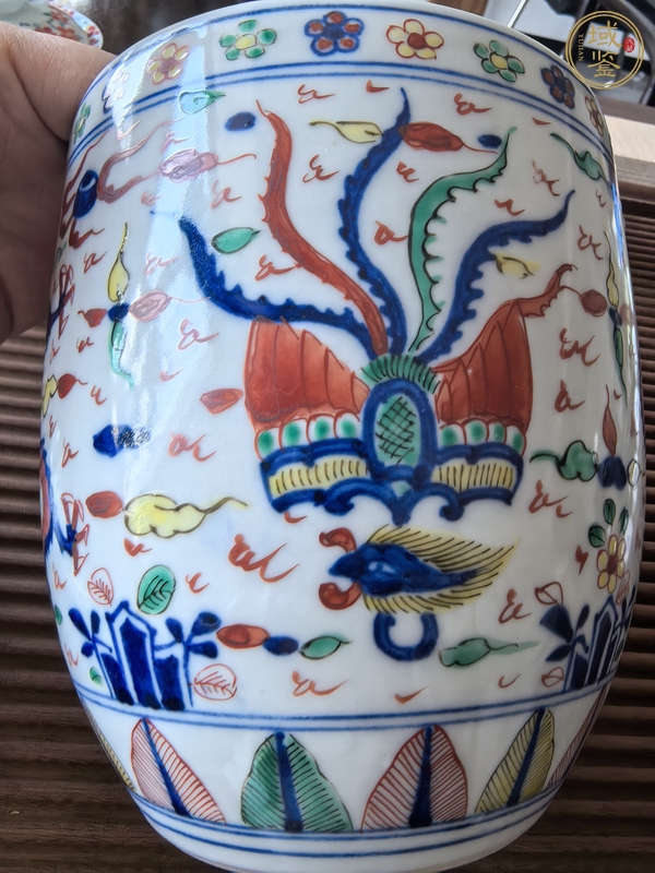古玩陶瓷日仿萬歷五彩真品鑒賞圖