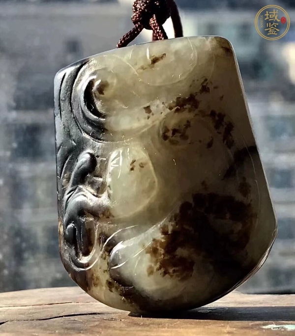 古玩玉器螭龍紋玉劍珌真品鑒賞圖