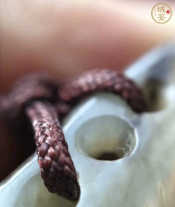 古玩玉器螭龍紋玉劍珌真品鑒賞圖