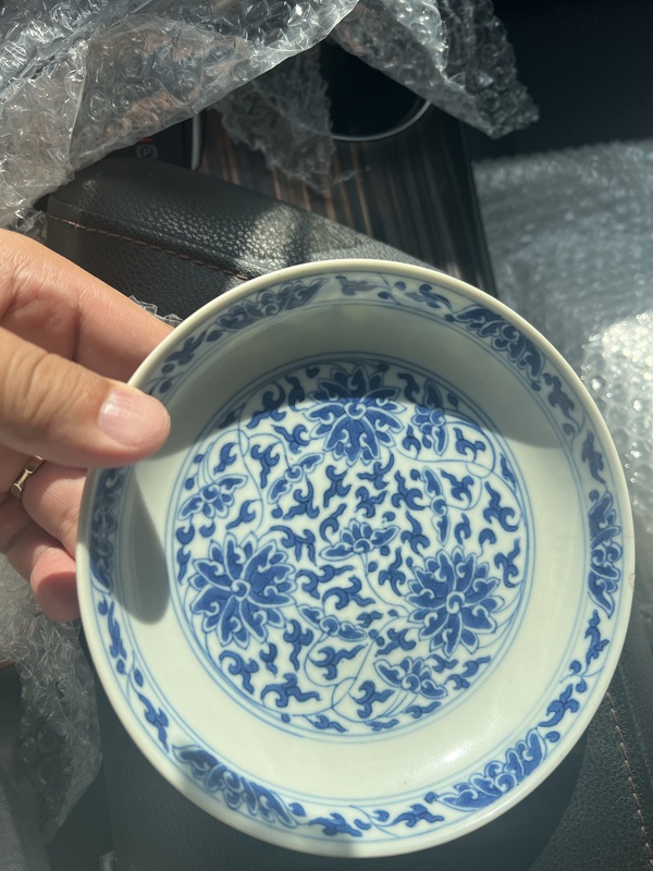 古玩轉賣青花盤拍賣，當前價格0元