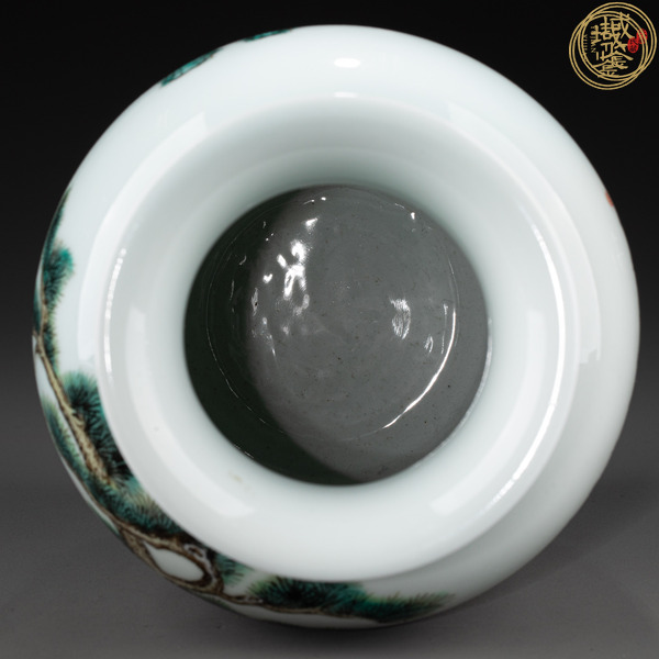 古玩陶瓷人物故事紋粉彩燈籠瓶真品鑒賞圖