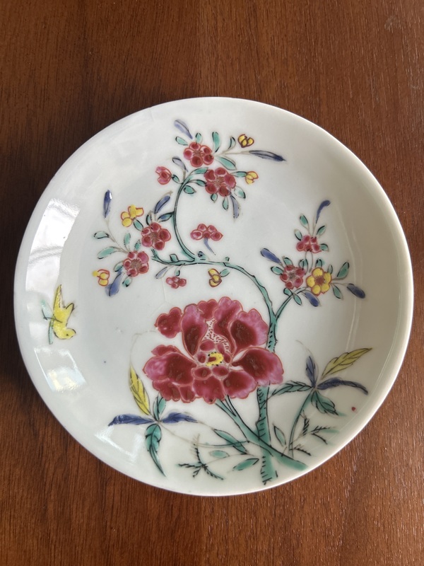 古玩轉賣清雍正·粉彩花鳥紋碟拍賣，當前價格1688元