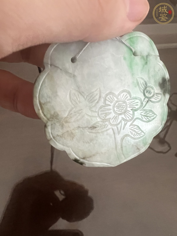 古玩玉器翡翠雕“麒麟如意”鎖佩真品鑒賞圖