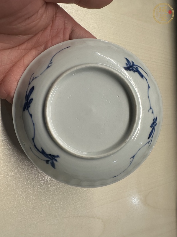 古玩陶瓷鳳紋青花盤真品鑒賞圖