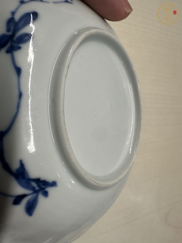 古玩陶瓷鳳紋青花盤真品鑒賞圖