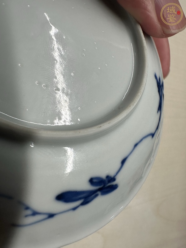 古玩陶瓷鳳紋青花盤真品鑒賞圖