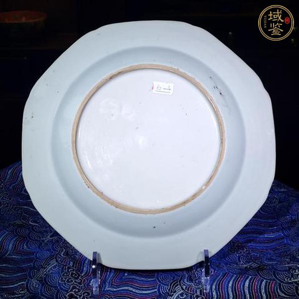古玩陶瓷清乾隆·青花山水垂釣圖八方盤真品鑒賞圖
