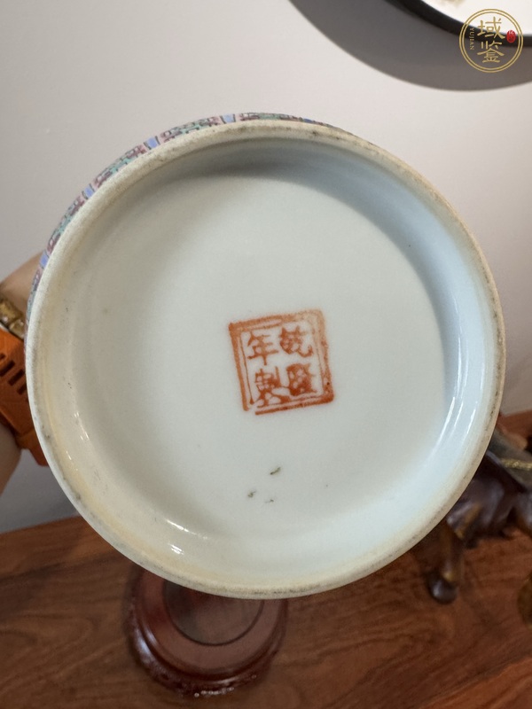 古玩陶瓷鳳凰牡丹紋粉彩燈籠瓶真品鑒賞圖