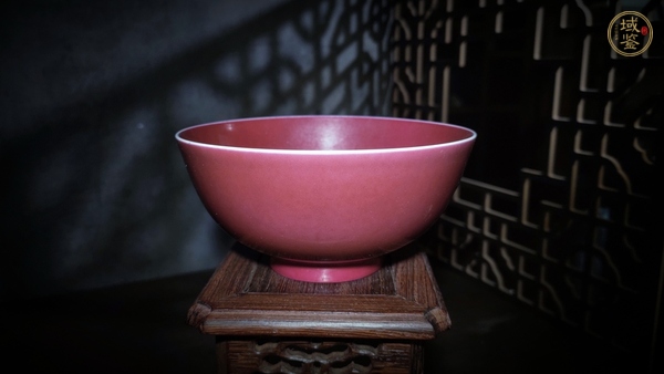 古玩陶瓷清光緒·胭脂紅碗(官)真品鑒賞圖